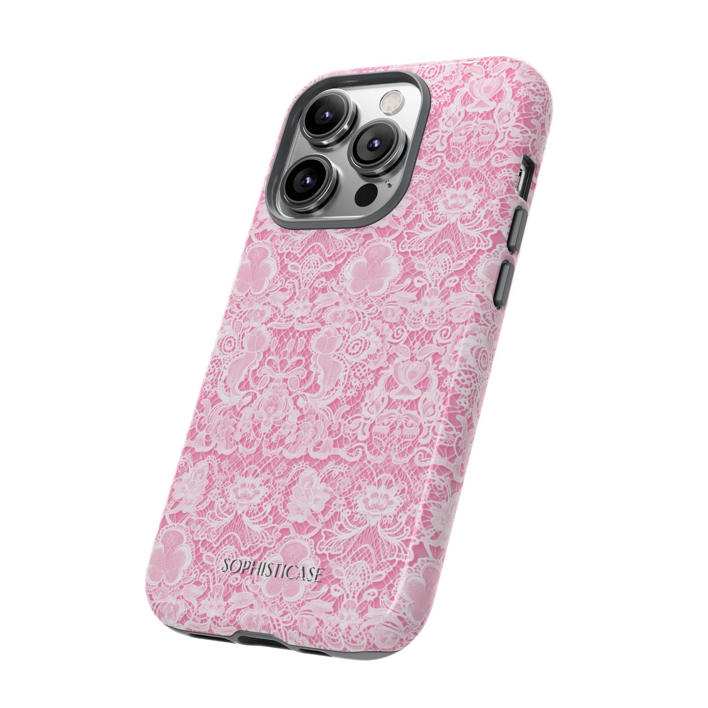 Luxe Lace in Pink - iPhone Case, Samsung Galaxy Case, Google Pixel Case