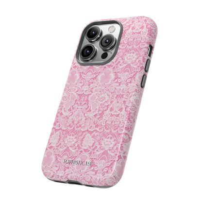 Luxe Lace in Pink - iPhone Case, Samsung Galaxy Case, Google Pixel Case
