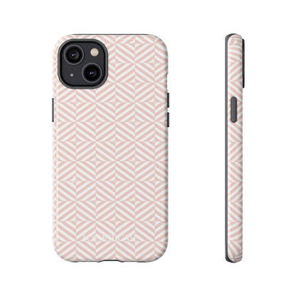 Illusions in Neutral Beige - Dual Layer Shockproof Phone Case for iPhone, Google Pixel and Samsung Galaxy