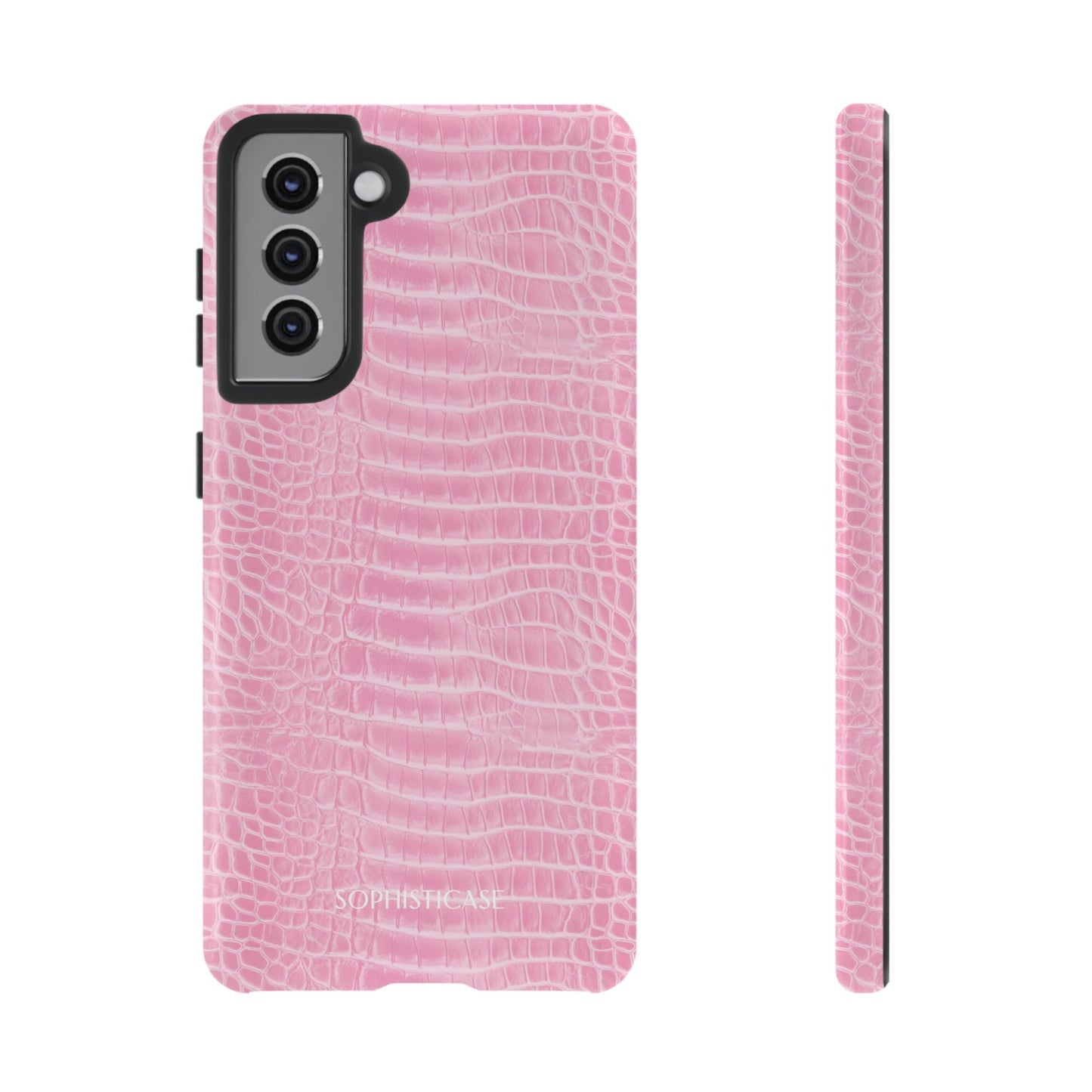 Luxe Leather in Pink - Tough Phone Case