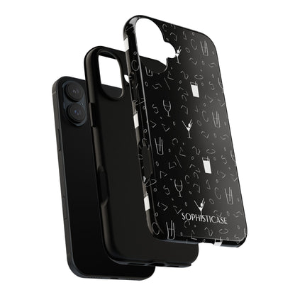 Cocktail Hour in Black - iPhone Case