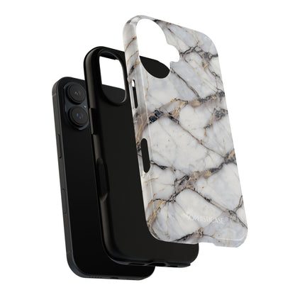Marble Opulence in Cracked Beige - iPhone Case, Samsung Galaxy Case, Google Pixel Case