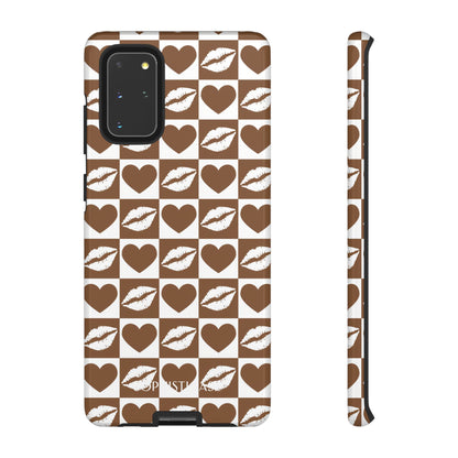 Belle Amie in Deep Brown - Galentines Release - Shockproof Phone Case for iPhone, Samsung Galaxy and Google Pixel