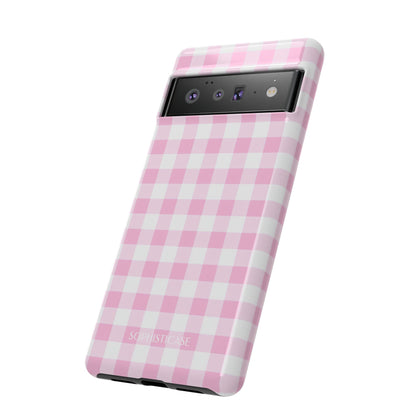 Gingham in Pink - Tough Phone Case