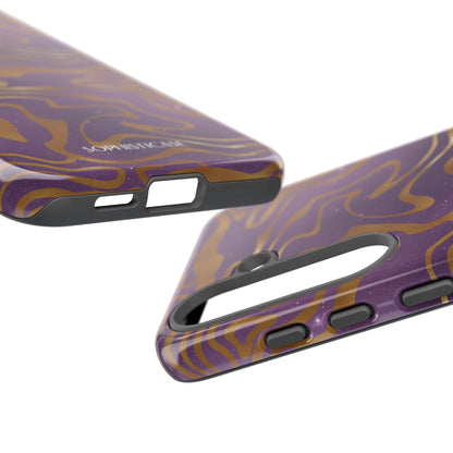 Cosmic Gold in Purple - iPhone Case, Samsung Galaxy Case, Google Pixel Case