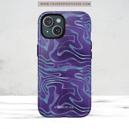Cosmic Gold in Blue & Purple - iPhone Magsafe Case