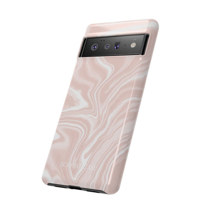 Liquid Dreams in Neutral Beige - Protective Phone Case for Google Pixel