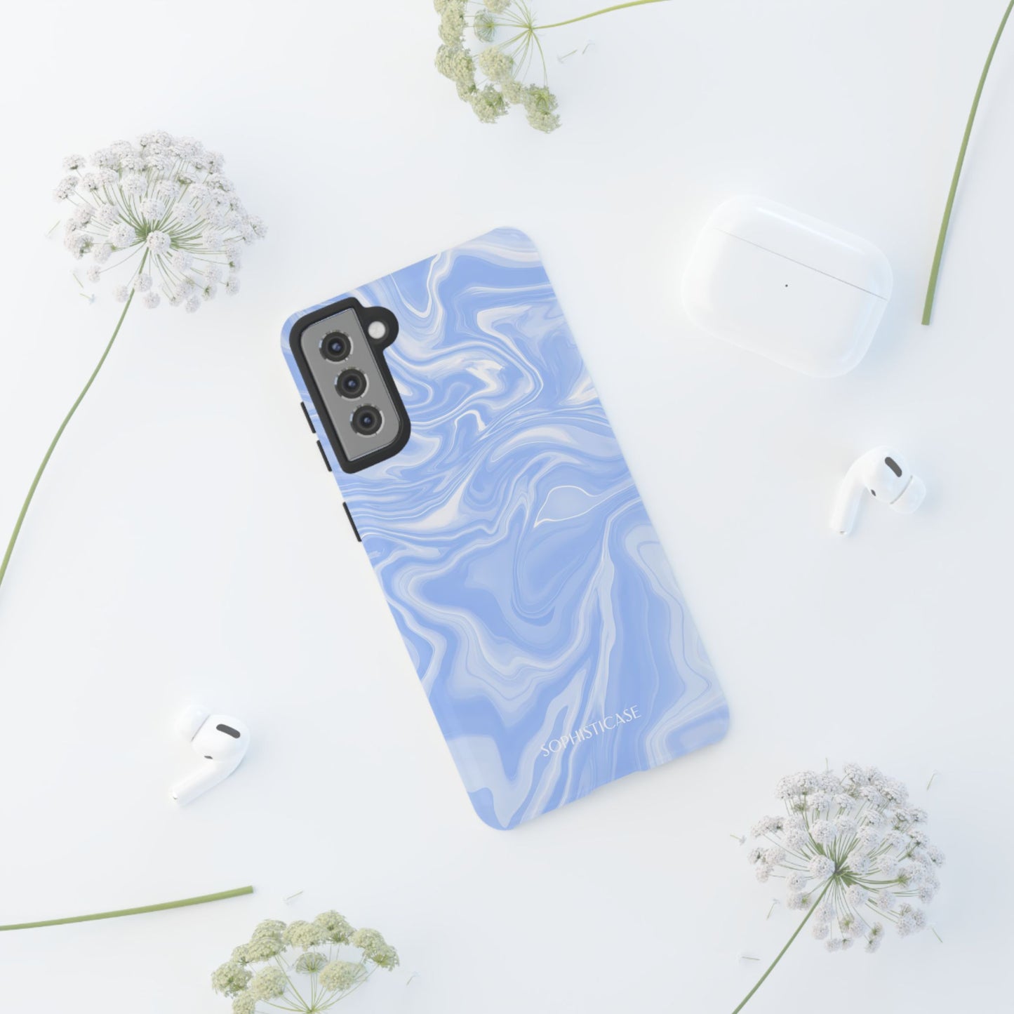 Liquid Dreams in Smoke Blue - Tough Phone Case