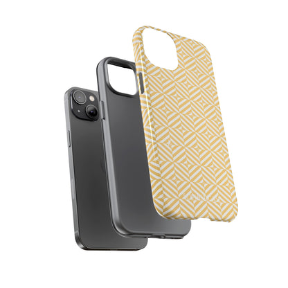 Illusions in Yellow - Dual Layer Shockproof Phone Case for iPhone, Google Pixel and Samsung Galaxy