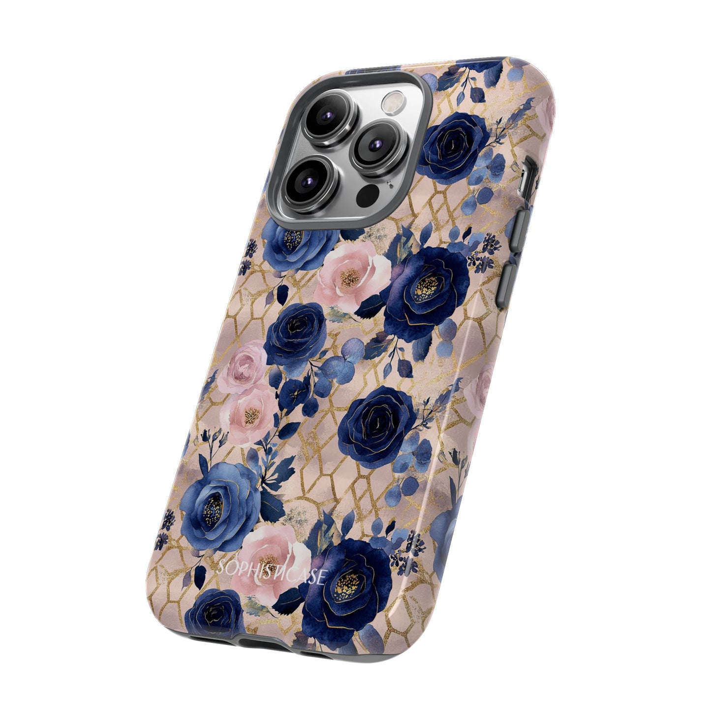 Royal Floral in Navy Blush - Tough Phone Case