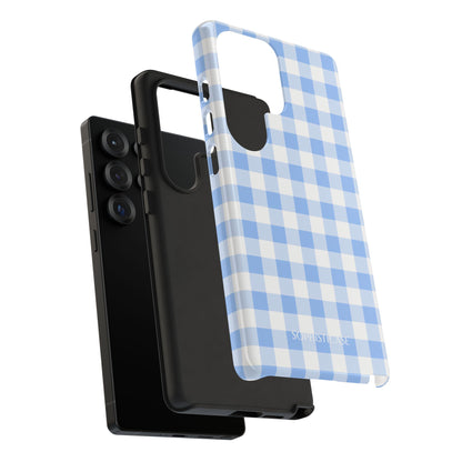 Gingham in Blue - iPhone Case, Samsung Galaxy Case, Google Pixel Case