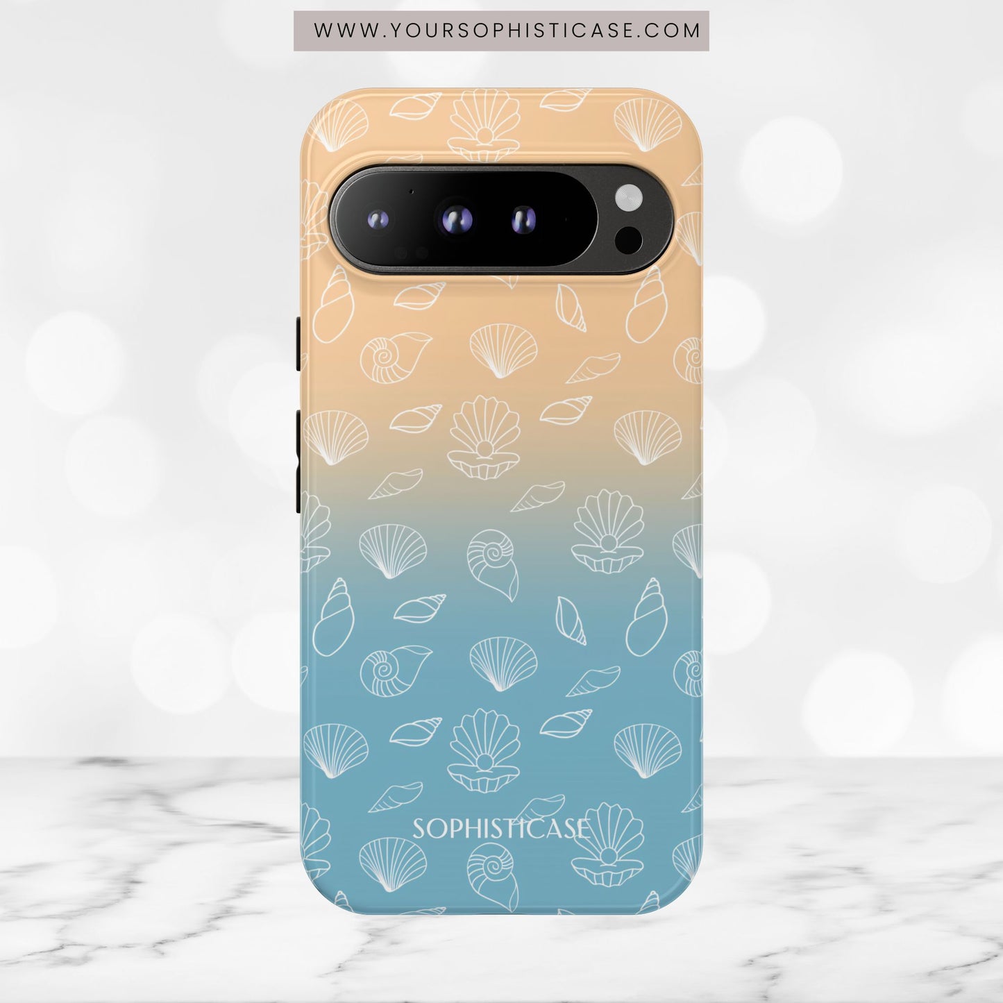 Seashell Society in Sandy Shore - iPhone Case, Samsung Galaxy Case, Google Pixel Case