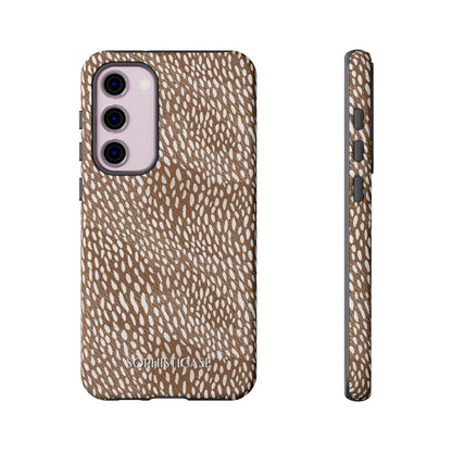 Oh Deer! in Brown - Drop Proof Phone Case for Samsung Galaxy