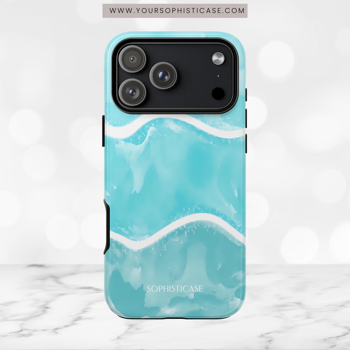 Serenity in Aqua - iPhone Case