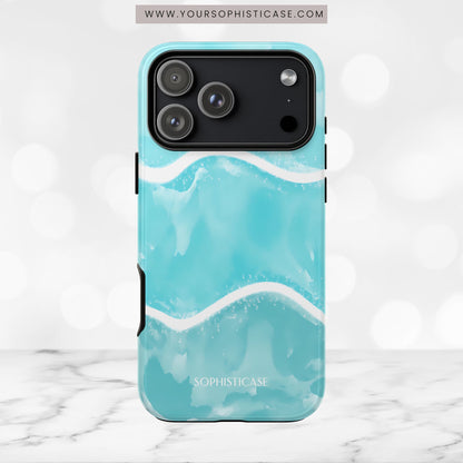 Serenity in Aqua - iPhone Case