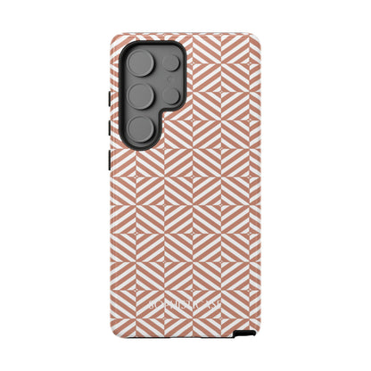 Illusions in Light Brown - Tough Phone Case for Samsung Galaxy