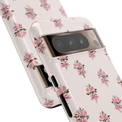 The Sweetest Thing in Coquette Rose Bouquet - iPhone Case, Samsung Galaxy Case, Google Pixel Case