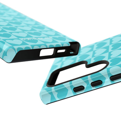 Tough Love in Aqua - Tough Phone Case