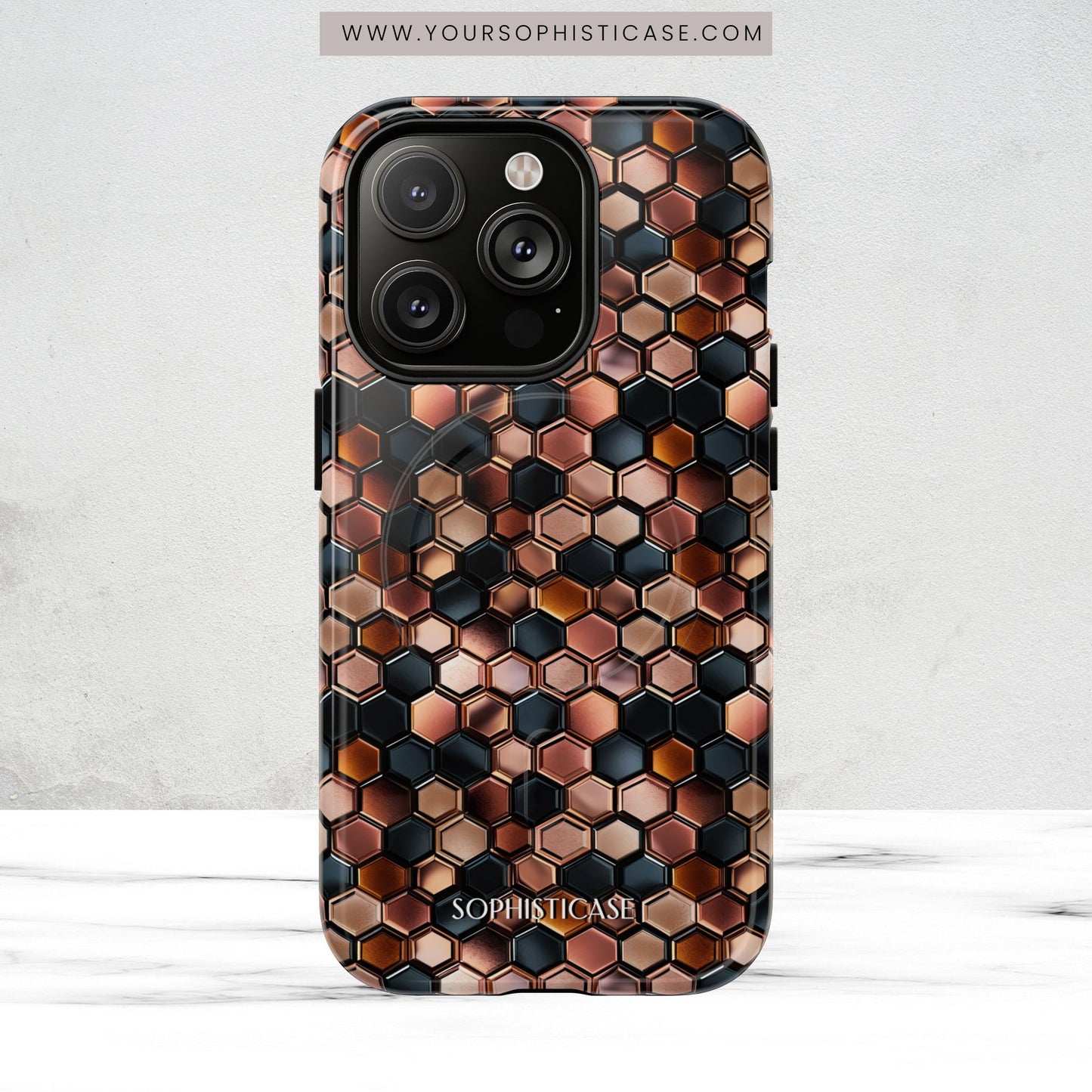Rose' Runway in Honeycomb Mosaic - Magsafe Case