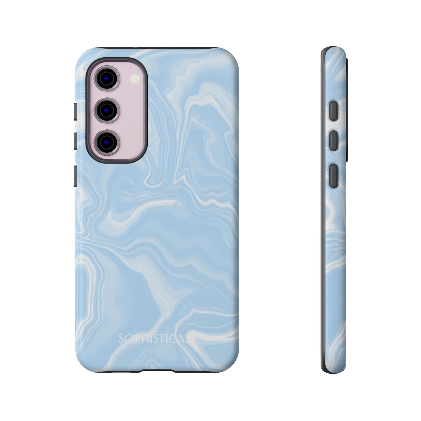 Liquid Dreams in Blue - Protective Phone Case for Samsung Galaxy