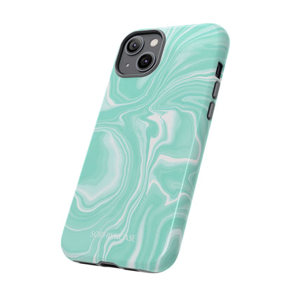 Liquid Dreams in Green - Tough Phone Case