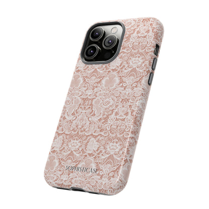 Luxe Lace in Brown - Tough Phone Case