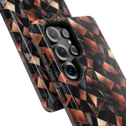 Rose' Runway in Noir Mosaic - Tough Phone Case