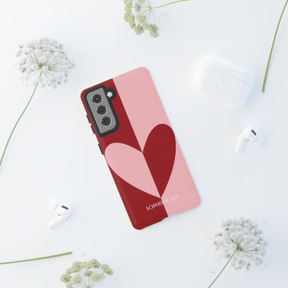 Be Mine in Red and Pink - iPhone Case, Samsung Galaxy Case, Google Pixel Case