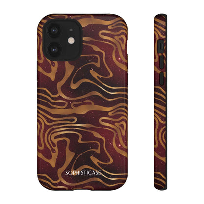 Cosmic Zebra in Red - iPhone Case, Samsung Galaxy Case, Google Pixel Case