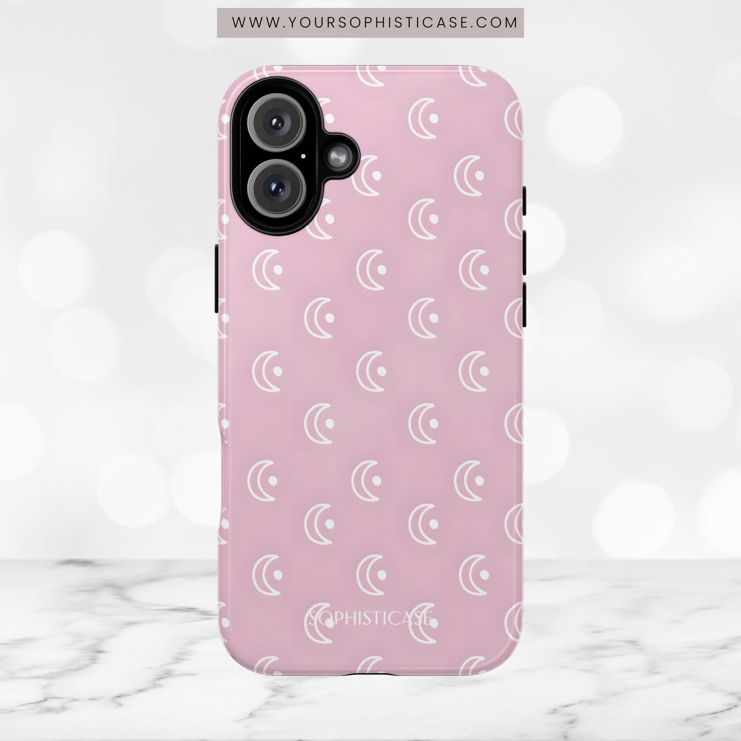 Moon Phase in Pink - iPhone Case