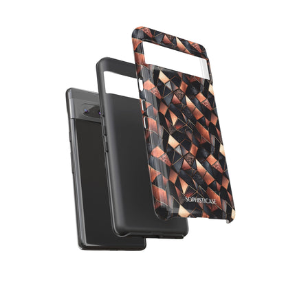 Rose' Runway in Noir Mosaic - Tough Phone Case