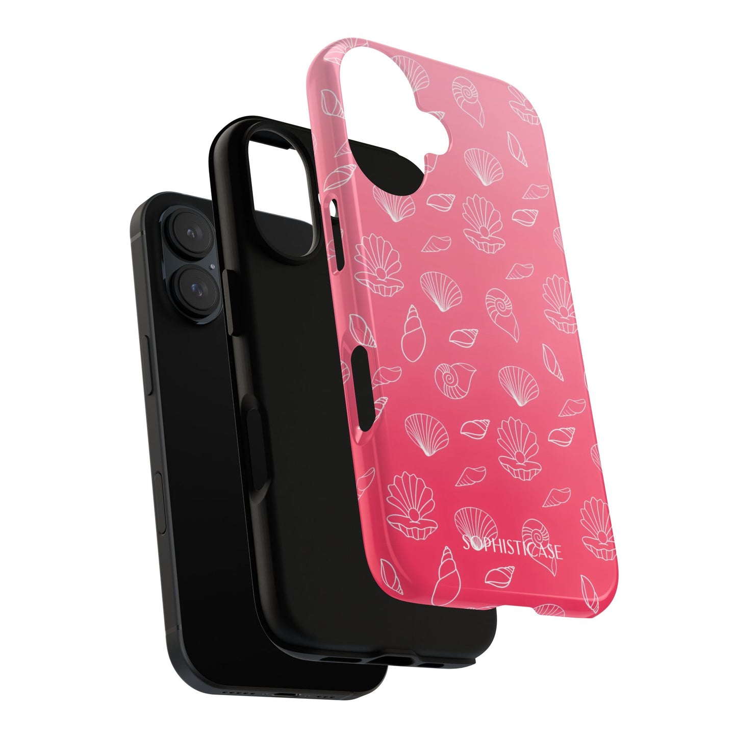 Seashell Society in Sunset Pink - iPhone Case