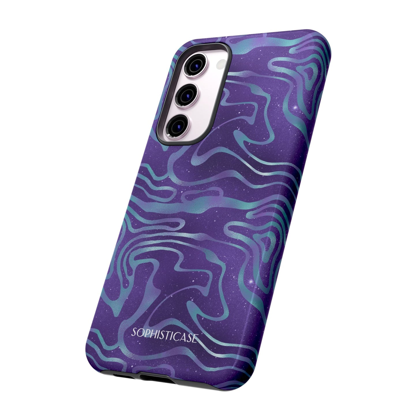 Cosmic Zebra in Blue & Purple - iPhone Case, Samsung Galaxy Case, Google Pixel Case