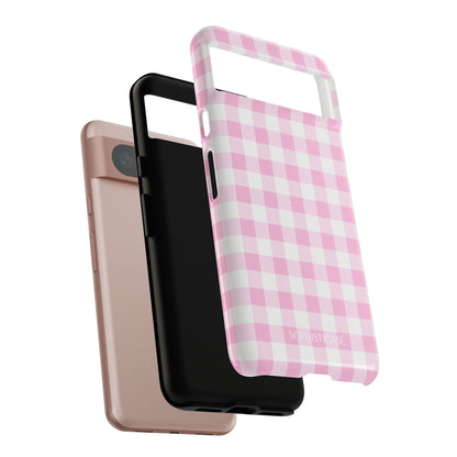 Gingham in Pink - Tough Phone Case