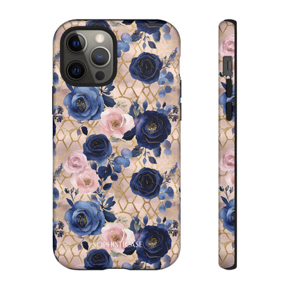 Royal Floral in Navy Blush - Tough Phone Case