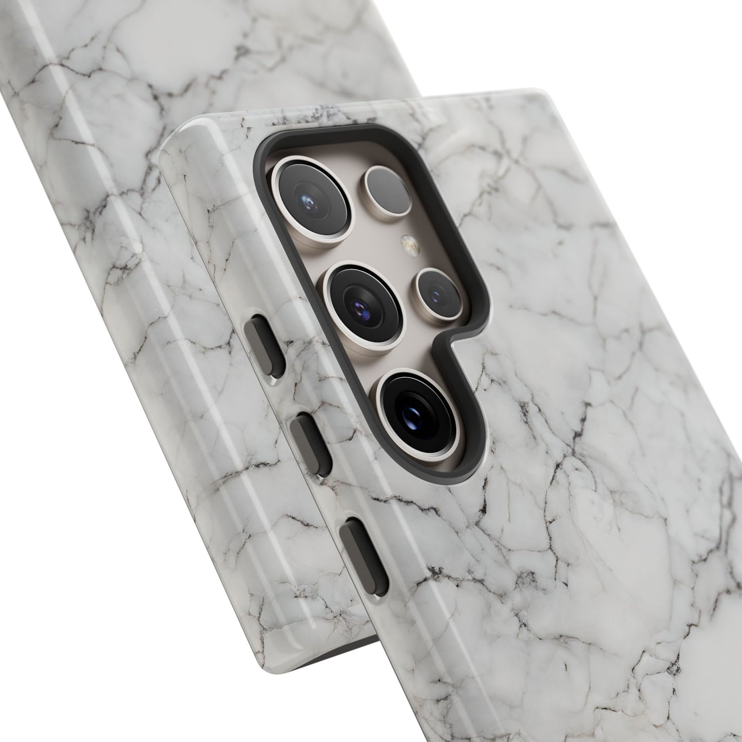 Marble Opulence in White - iPhone Case, Samsung Galaxy Case, Google Pixel Case