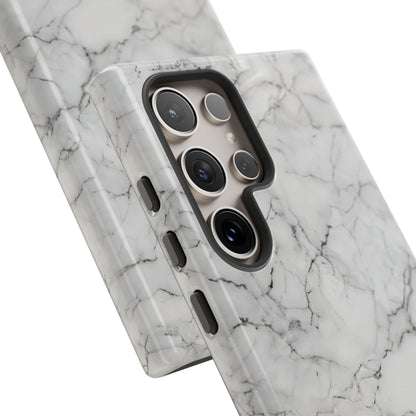 Marble Opulence in White - iPhone Case, Samsung Galaxy Case, Google Pixel Case