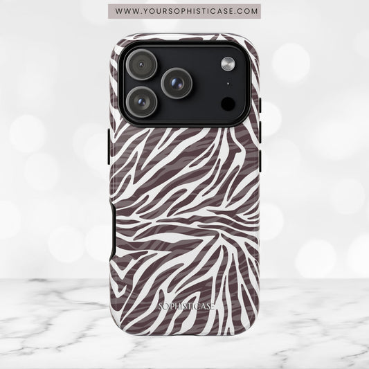 Urban Safari in Coffee - iPhone Case, Samsung Galaxy Case, Google Pixel Case
