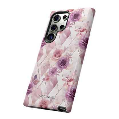 Royal Floral in Mauve Rose - Tough Phone Case