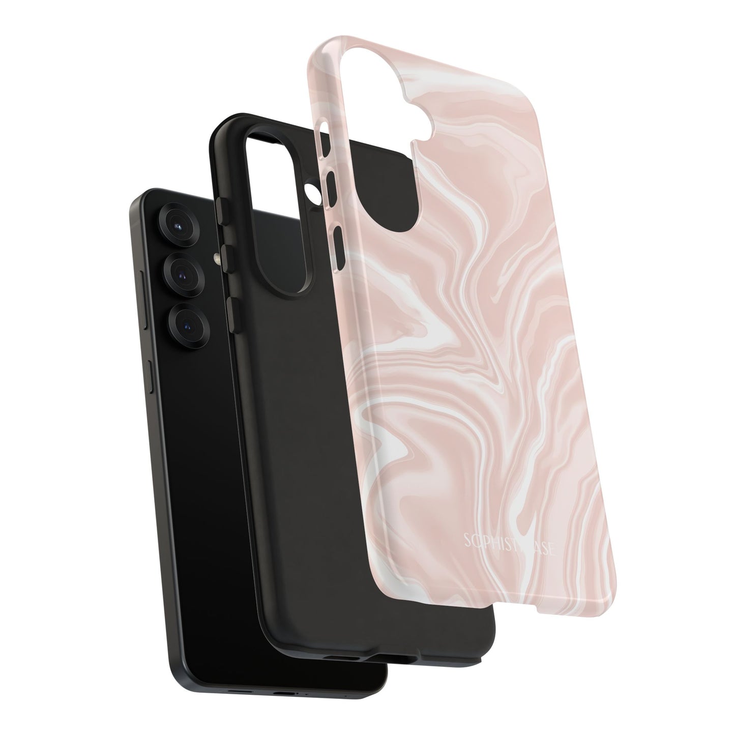 Liquid Dreams in Neutral Beige - Tough Phone Case