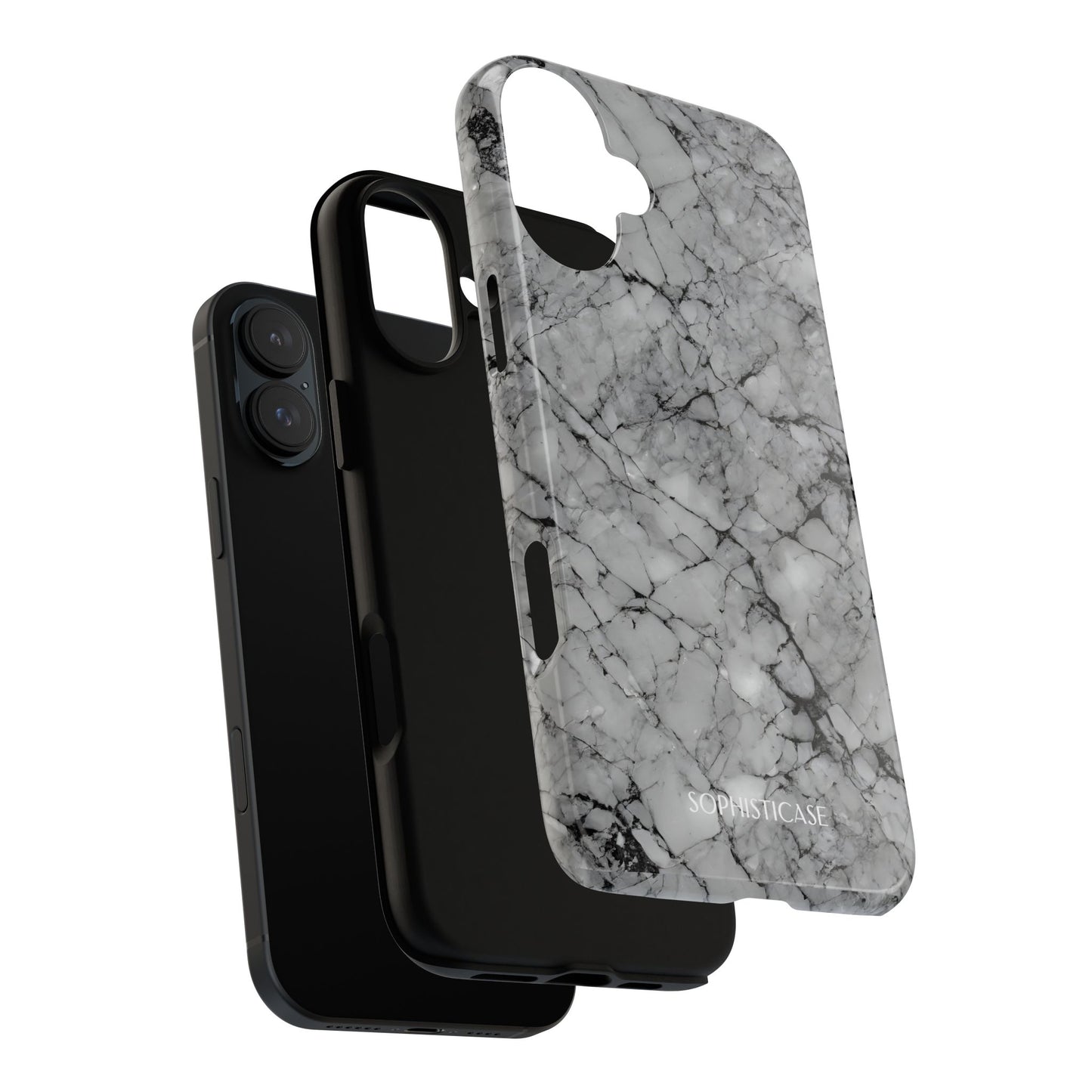 Marble Opulence in Grey - iPhone Case, Samsung Galaxy Case, Google Pixel Case