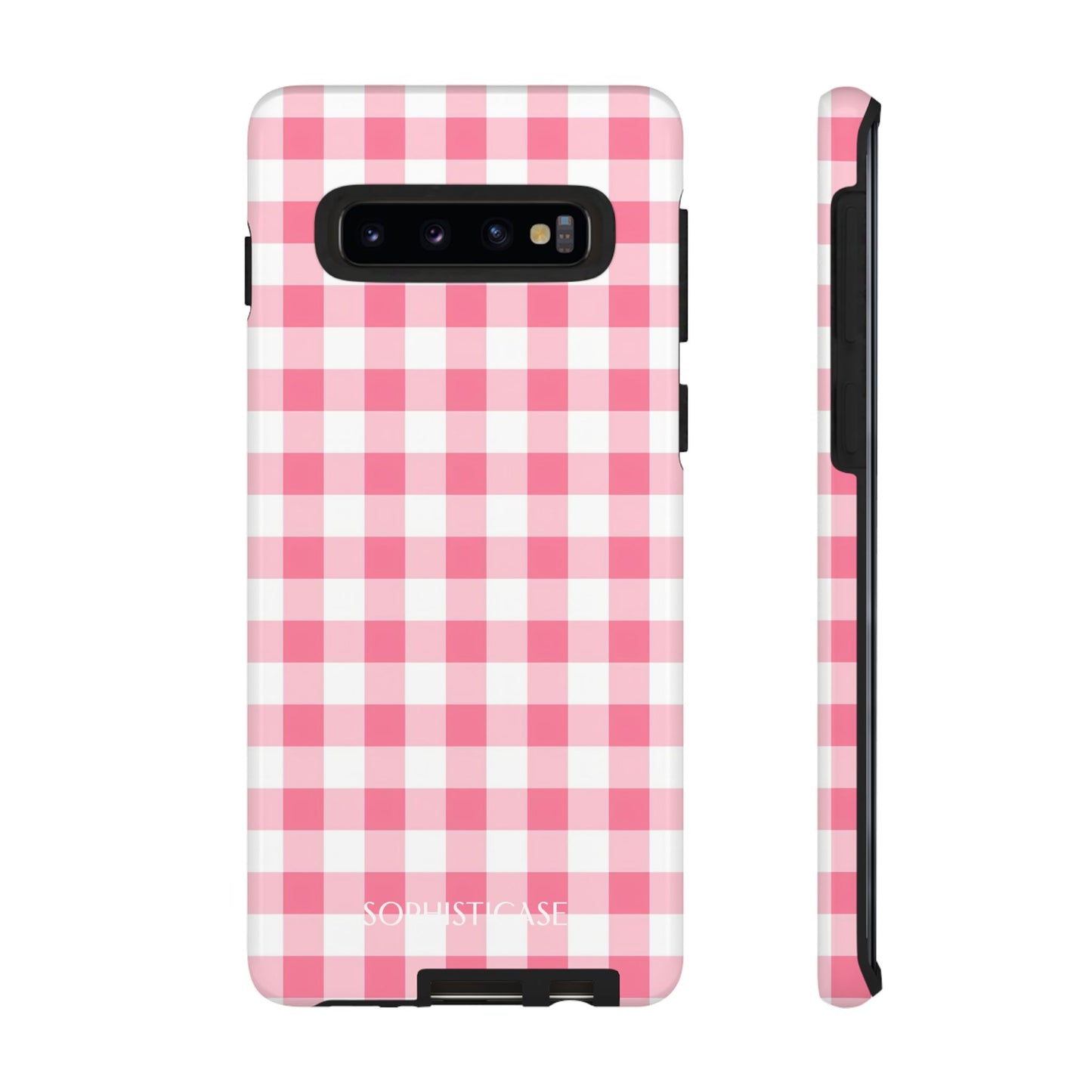 Tough Case - Gingham in Salmon