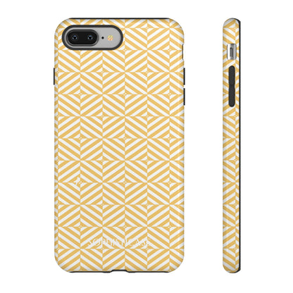 Illusions in Yellow - Dual Layer Shockproof Phone Case for iPhone, Google Pixel and Samsung Galaxy