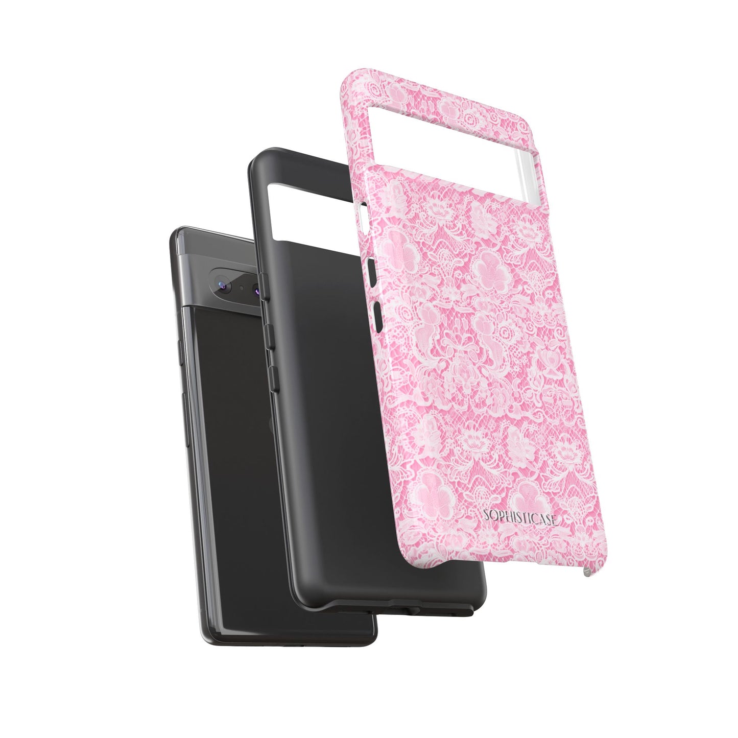 Luxe Lace in Pink - iPhone Case, Samsung Galaxy Case, Google Pixel Case
