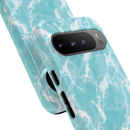 Marble Crush in Aqua - Tough Phone Case