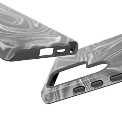 Liquid Dreams in Charcoal - Tough Phone Case