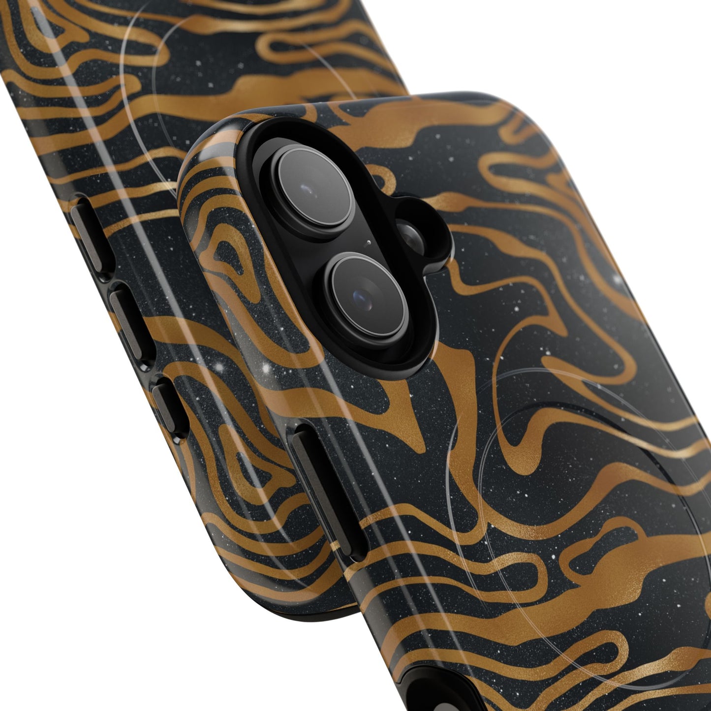 Cosmic Gold in Black - iPhone Magsafe Case