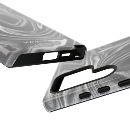 Liquid Dreams in Charcoal - Tough Phone Case
