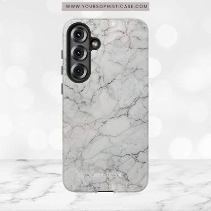 Marble Opulence in White - iPhone Case, Samsung Galaxy Case, Google Pixel Case