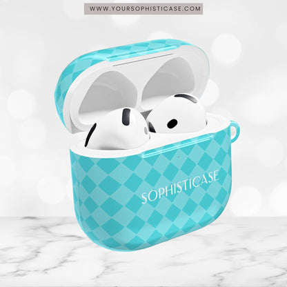 AirPod Cases - Diamond Diva in Aqua